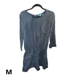 Women's Grey Jumpsuit shirt with built in shorts